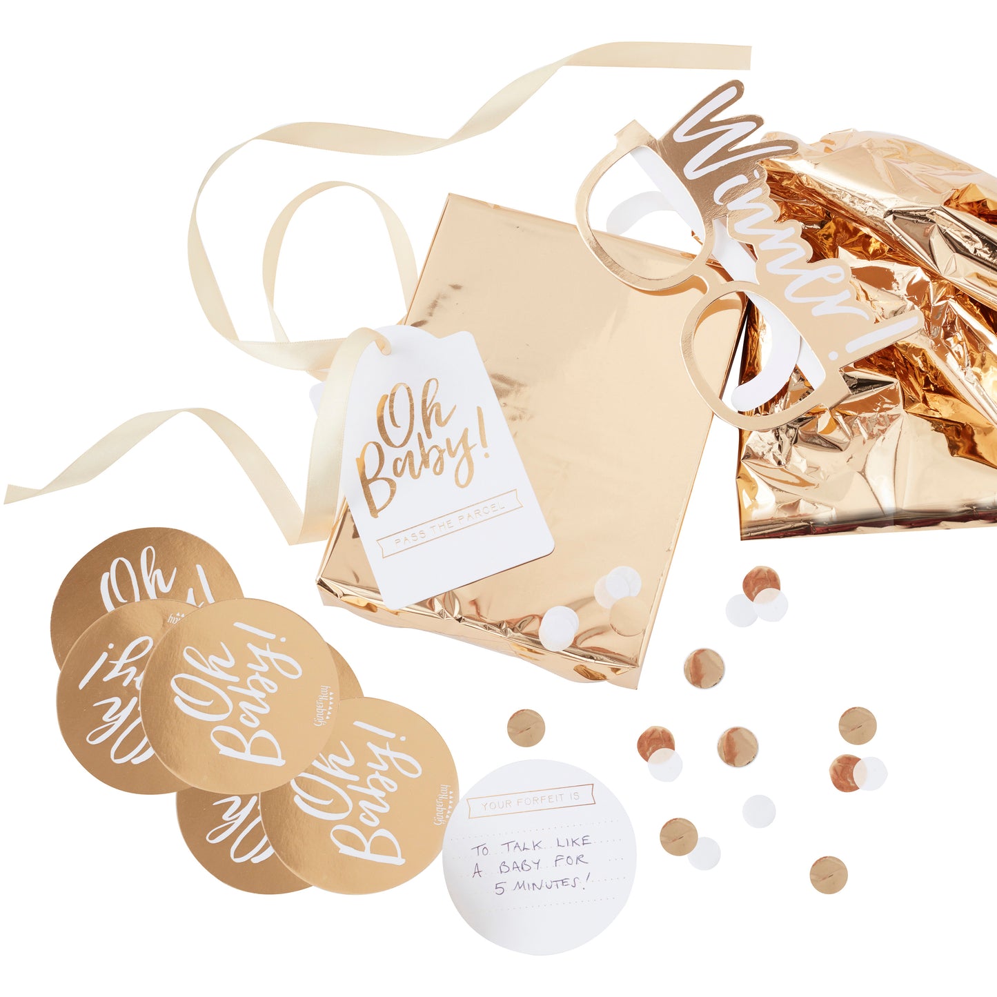 Baby Shower Pass the Parcel Game  - Oh Baby!