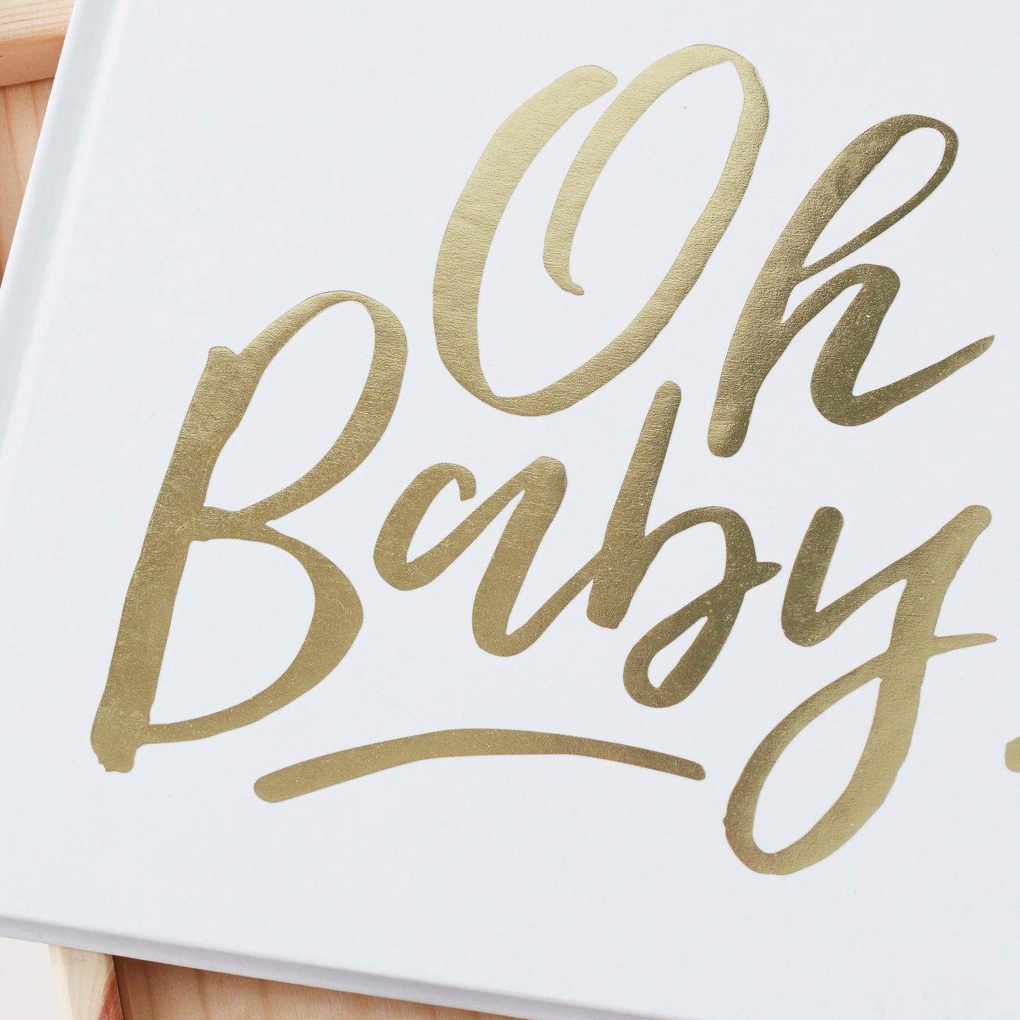 Gold Oh Baby! Shower Guest Book