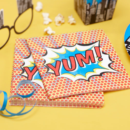 Paper Napkins - Pop Art Superhero Party