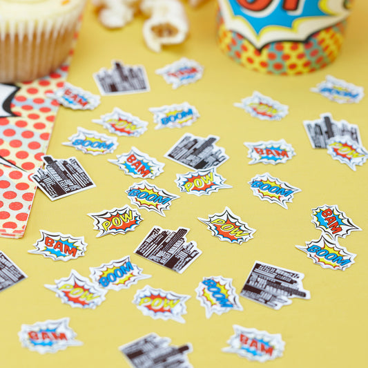 Pop Art Superhero Table Confetti