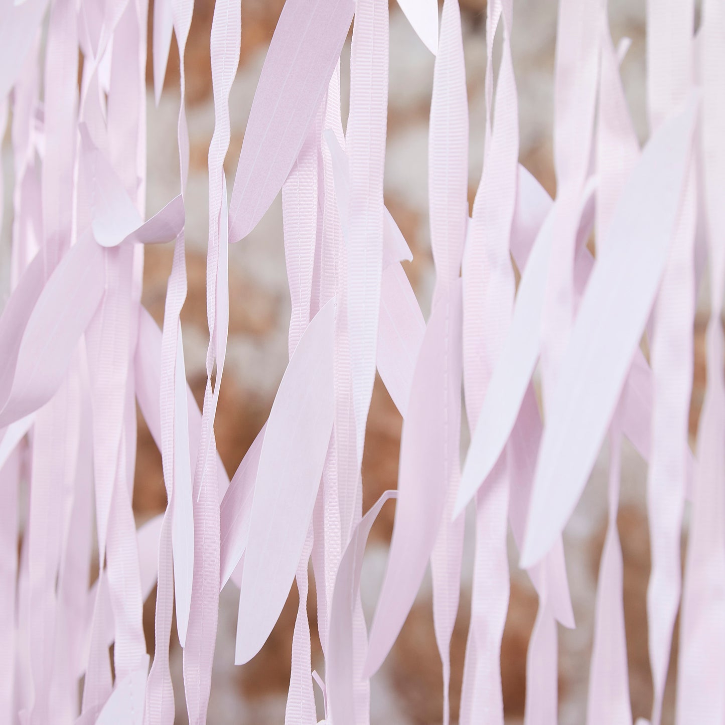 Pink Leaf Wedding Backdrop