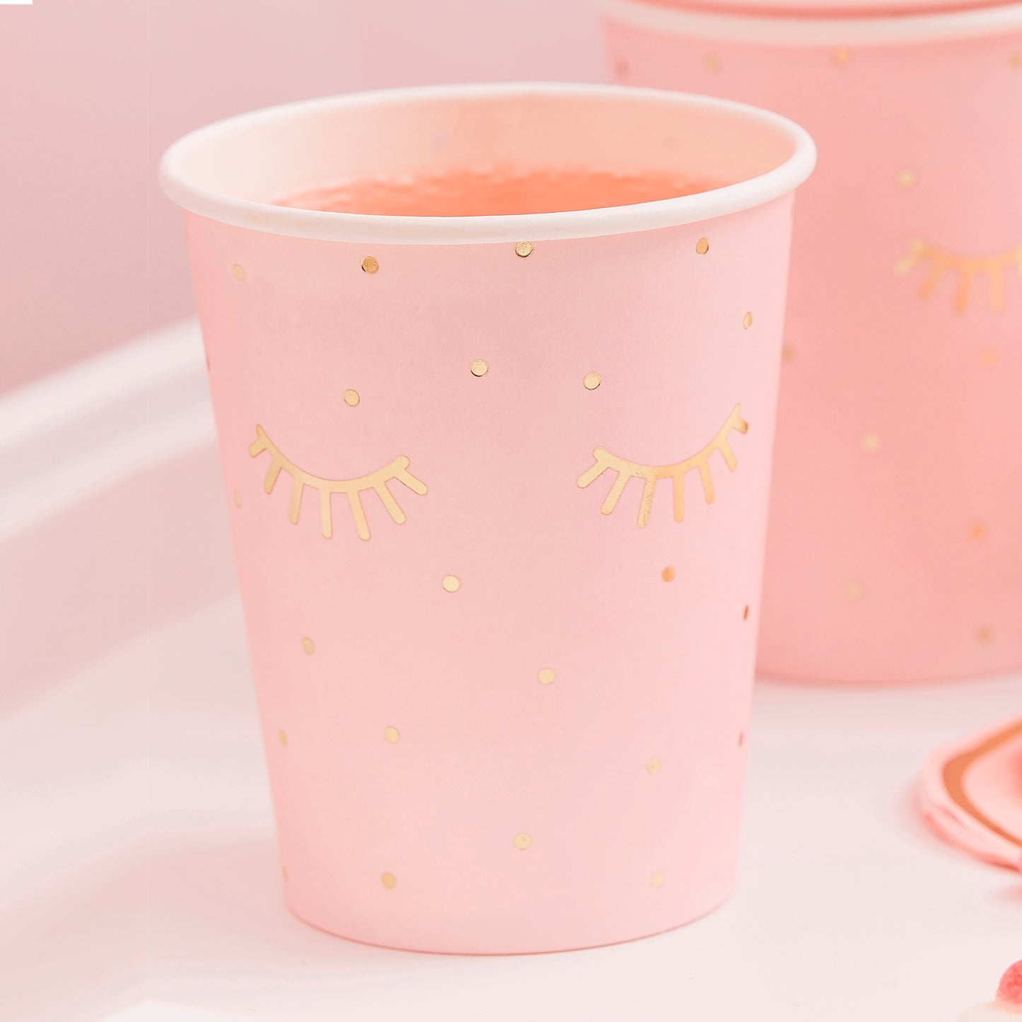 Pink Pamper Party Paper Cups