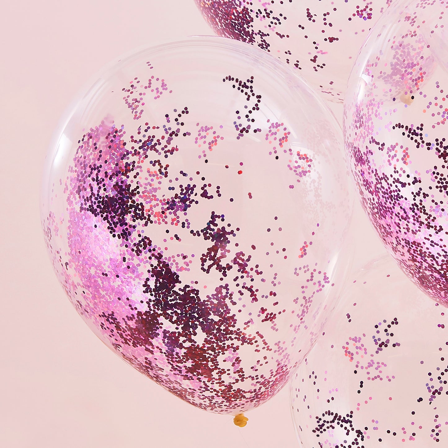 Pink Pamper Party Glitter Balloons