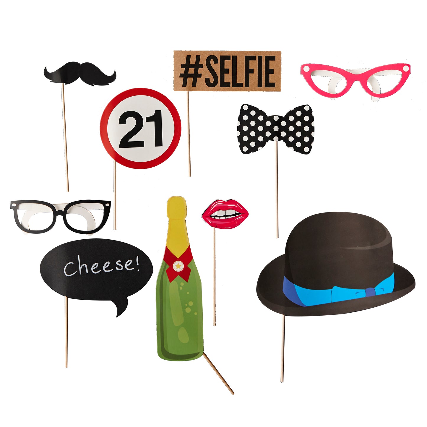 Photo Booth Props - 21st Birthday - Photo Booth Range