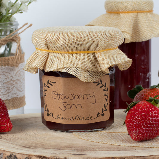 Homemade Kraft Jar Stickers