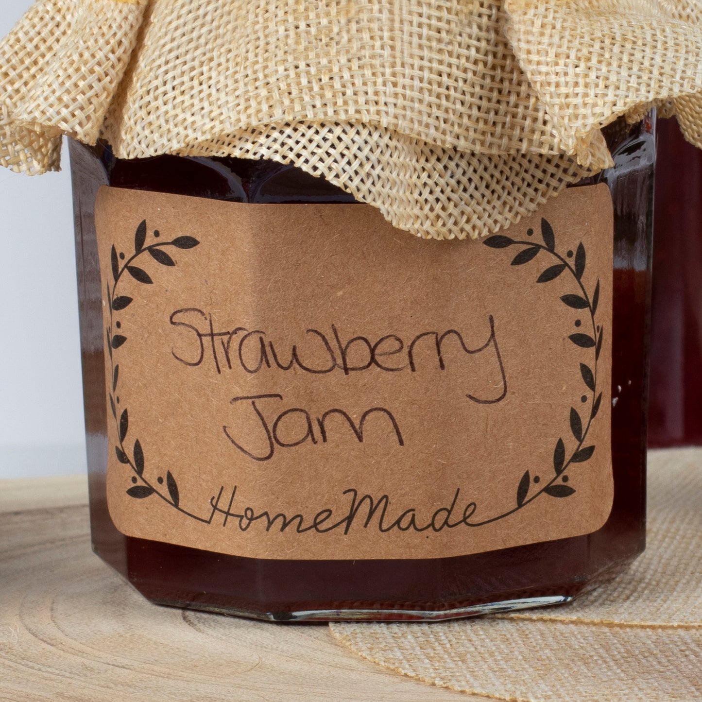 Homemade Kraft Jar Stickers