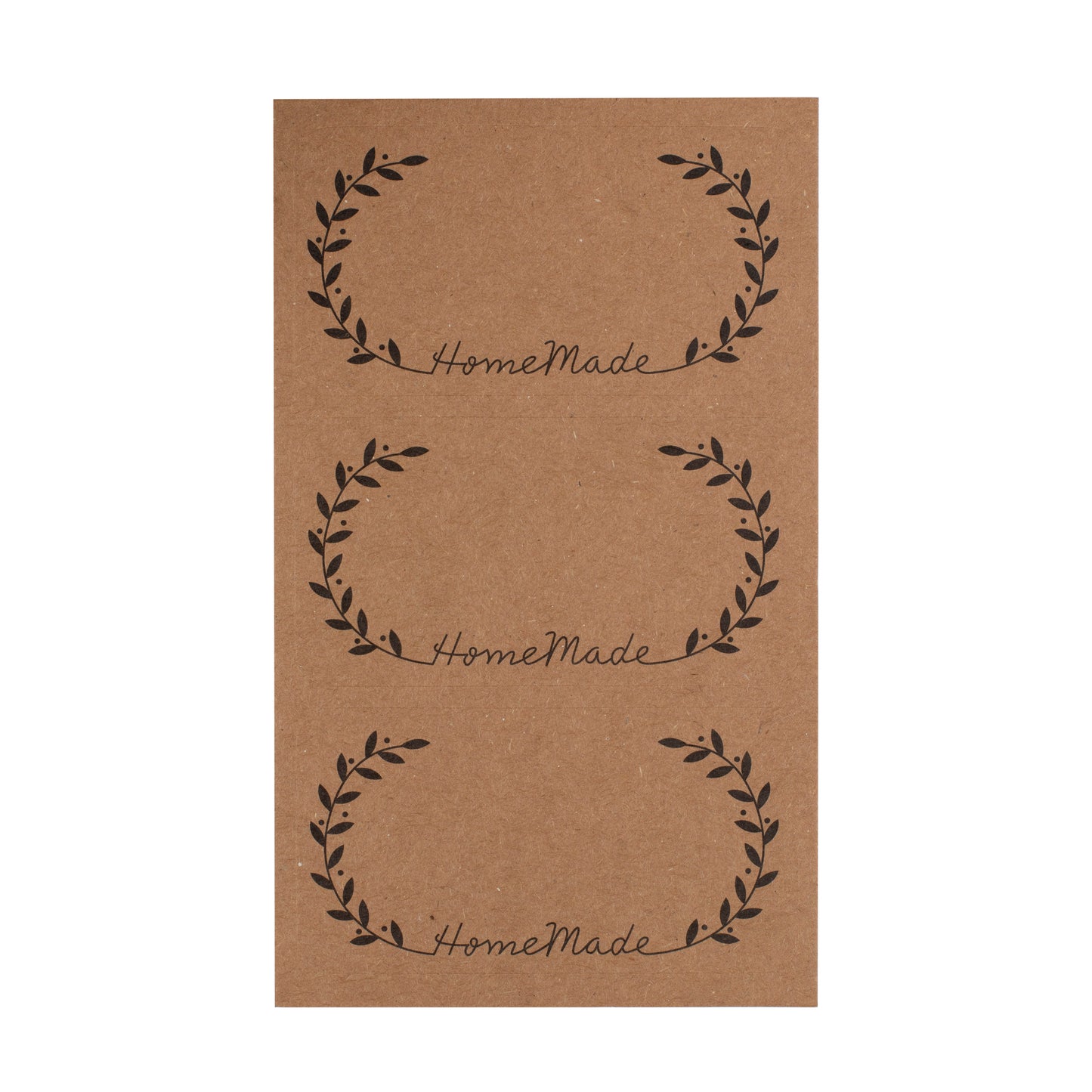 Homemade Kraft Jar Stickers