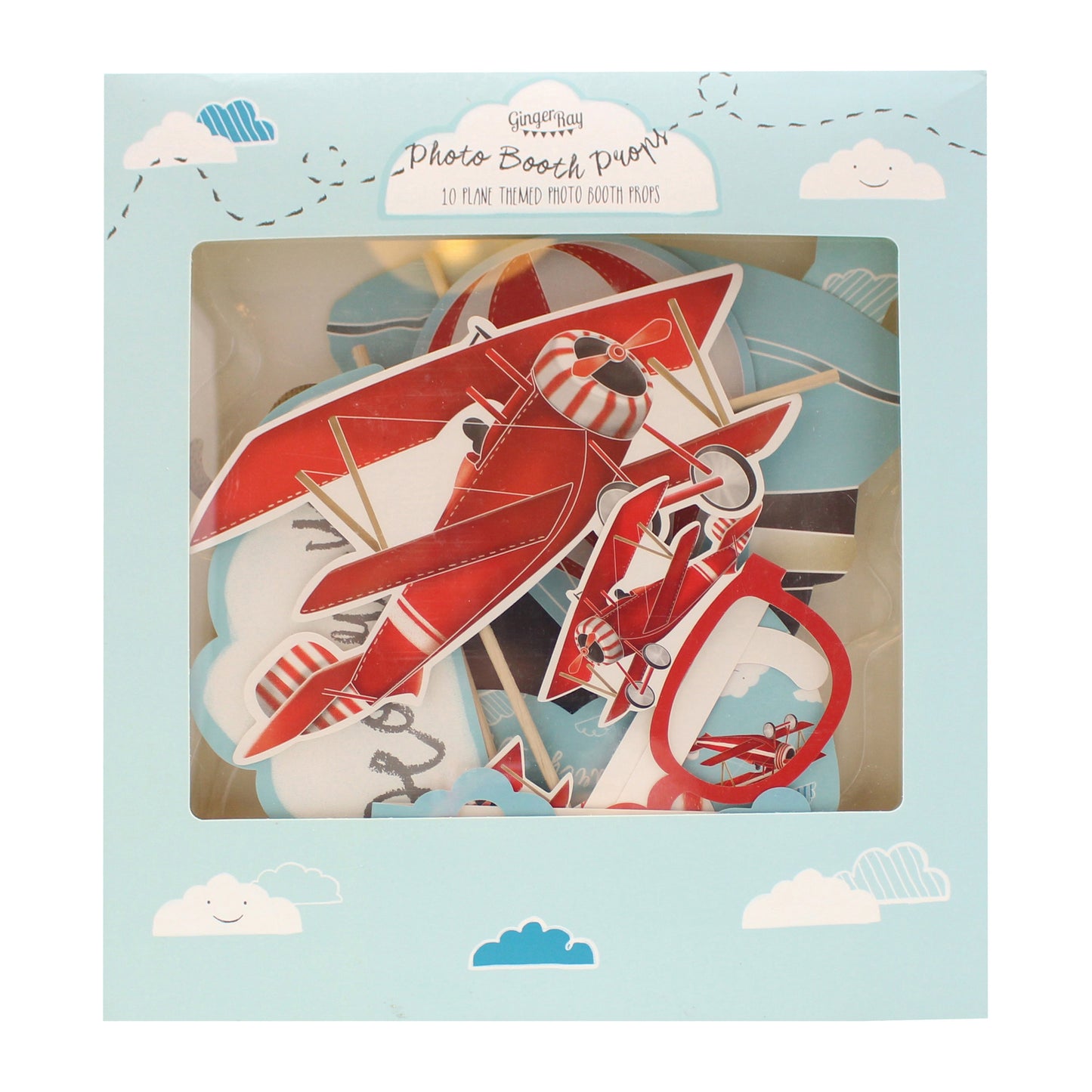 Plane Themed Photo Booth Props - Flying High