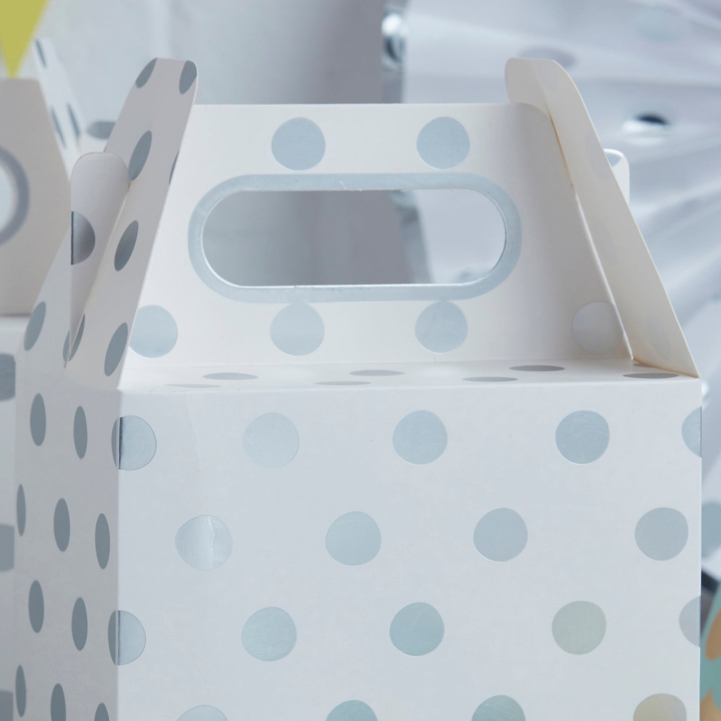 Silver Foiled Polka Dot Party Boxes - Pick & Mix
