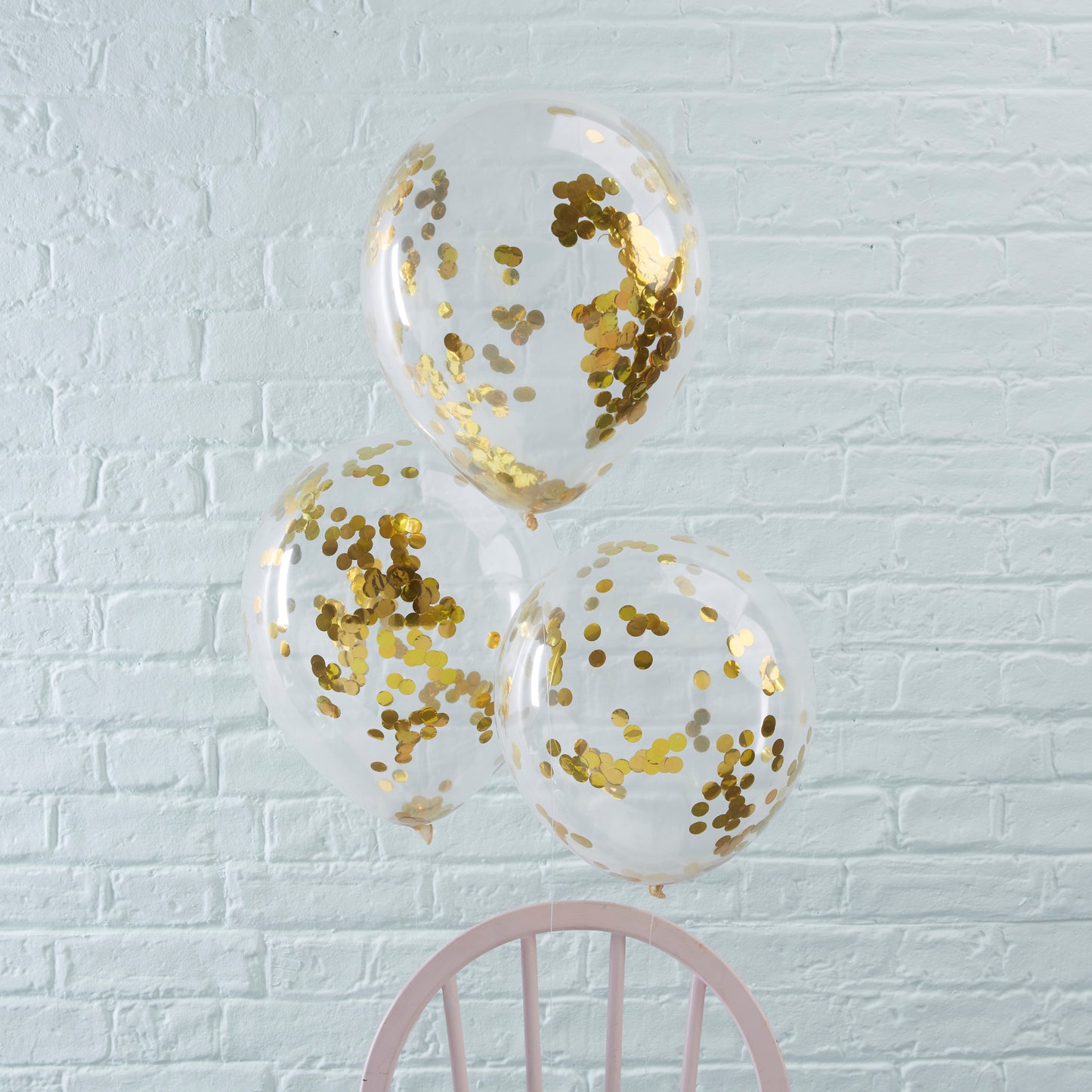 Gold Confetti Balloons