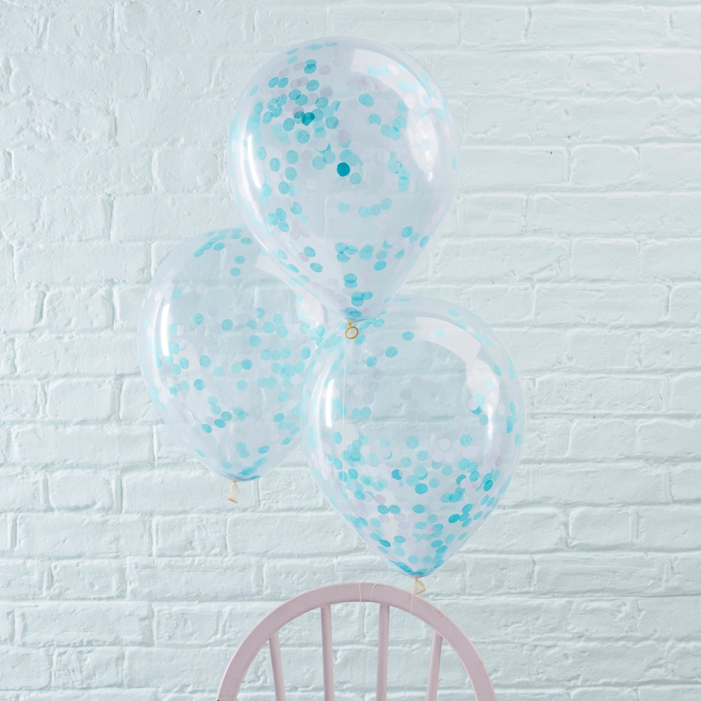 Blue Confetti Balloons