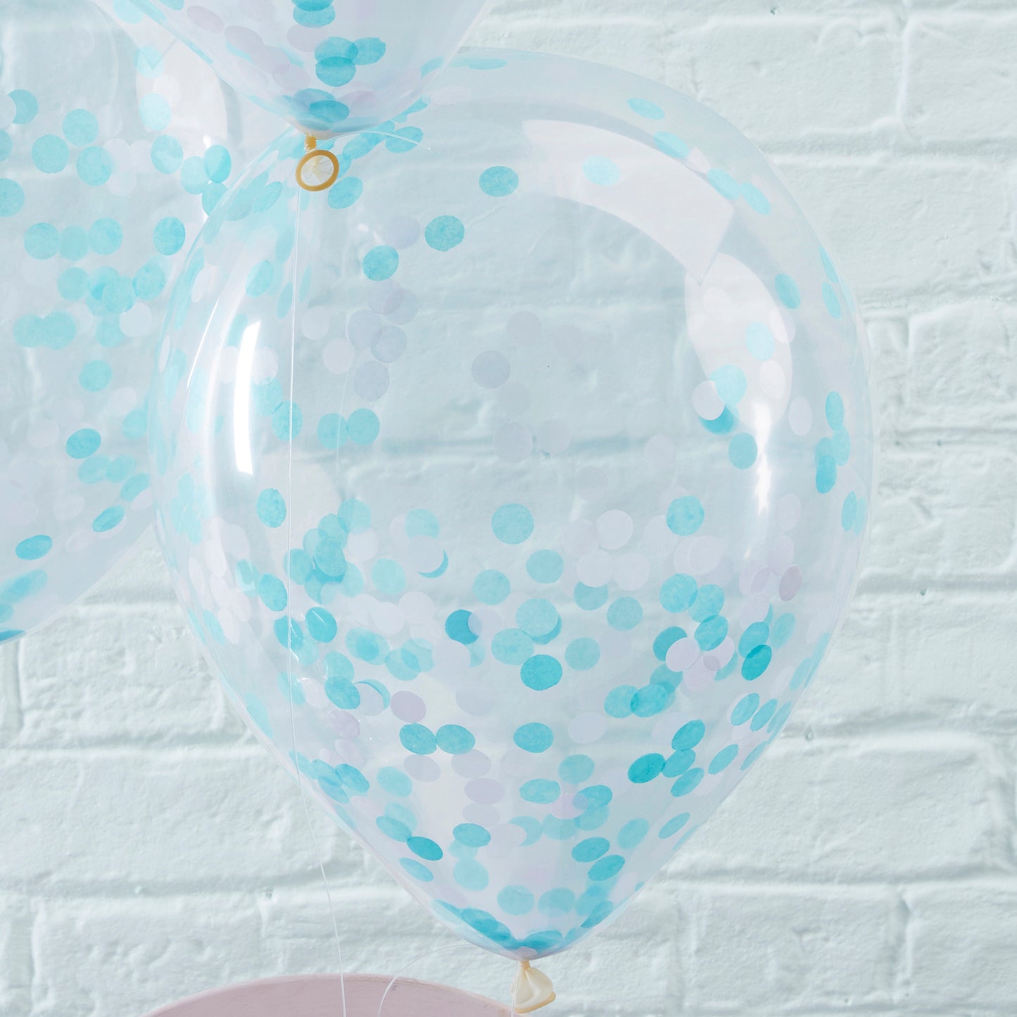 Blue Confetti Balloons