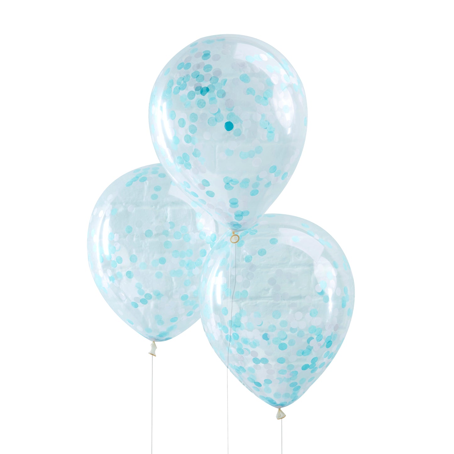 Blue Confetti Balloons