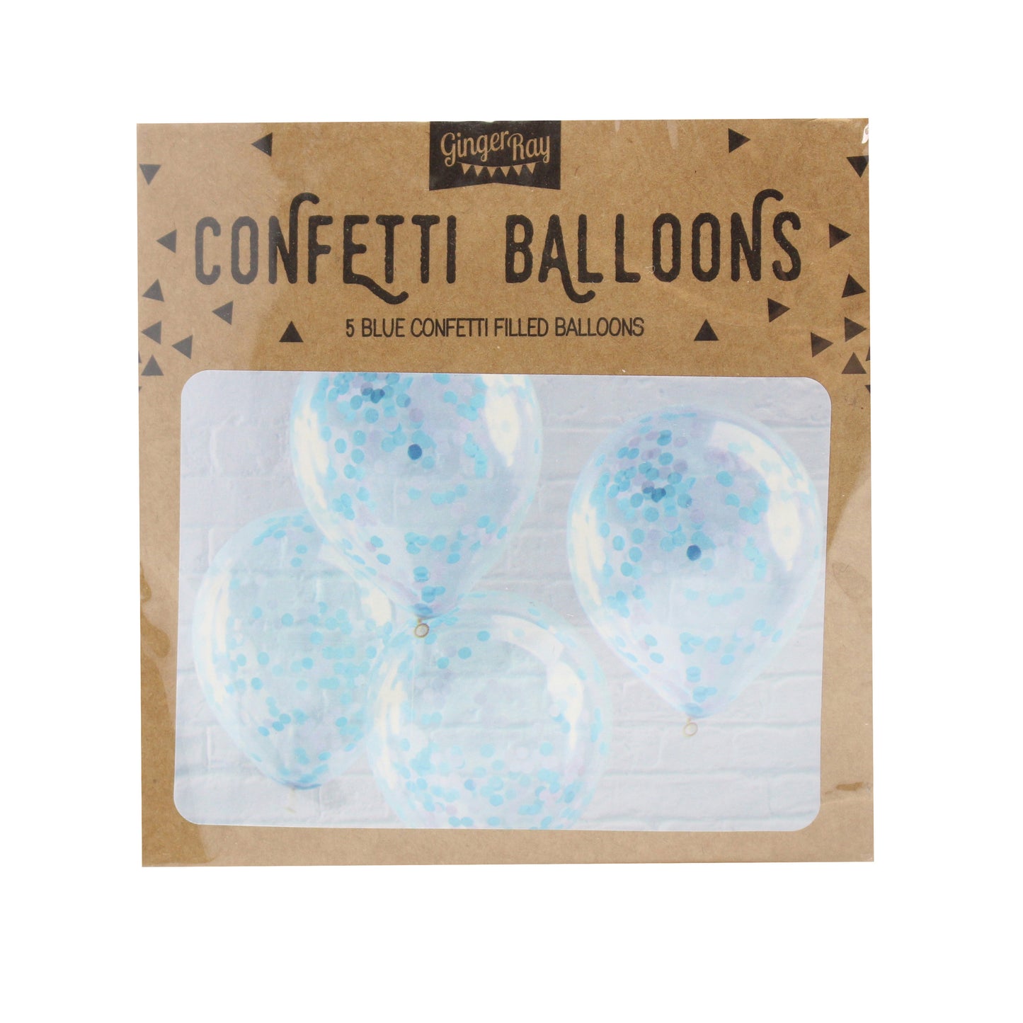 Blue Confetti Balloons