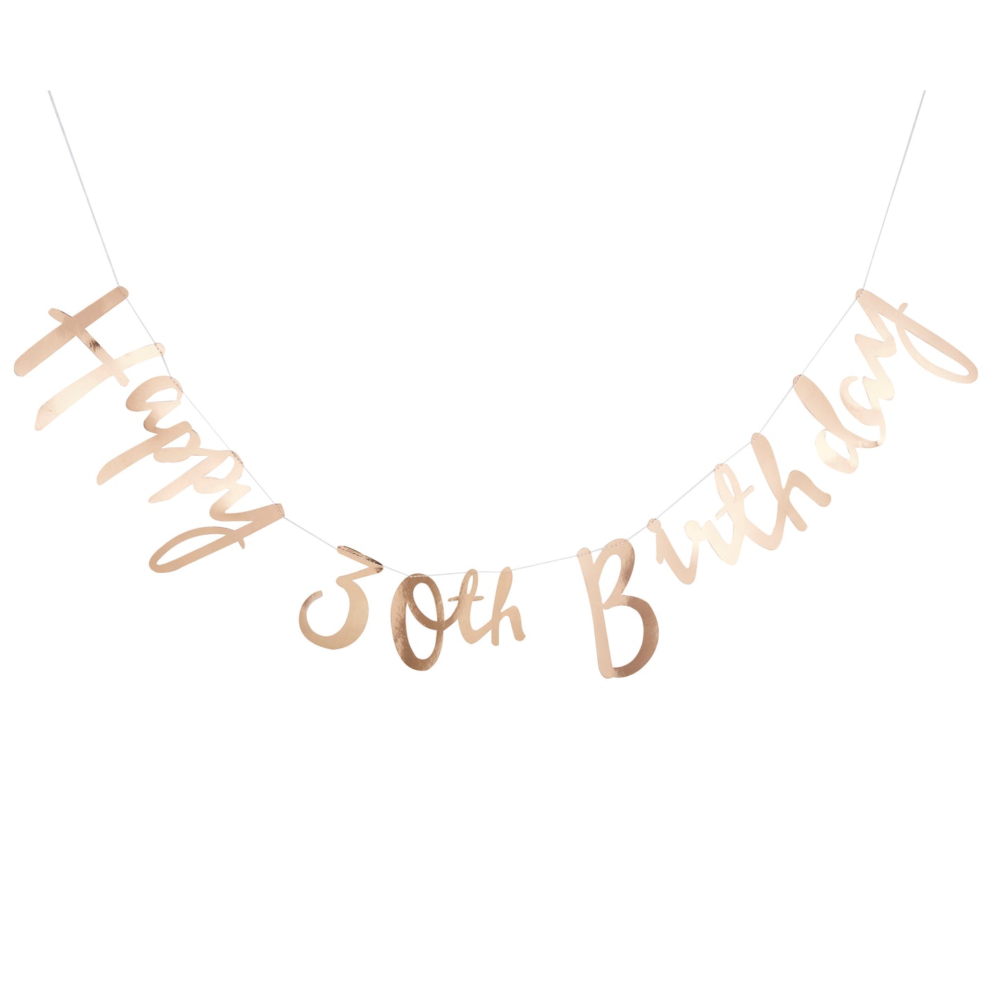 Gold Happy 30th Birthday Bunting  - Pick & Mix