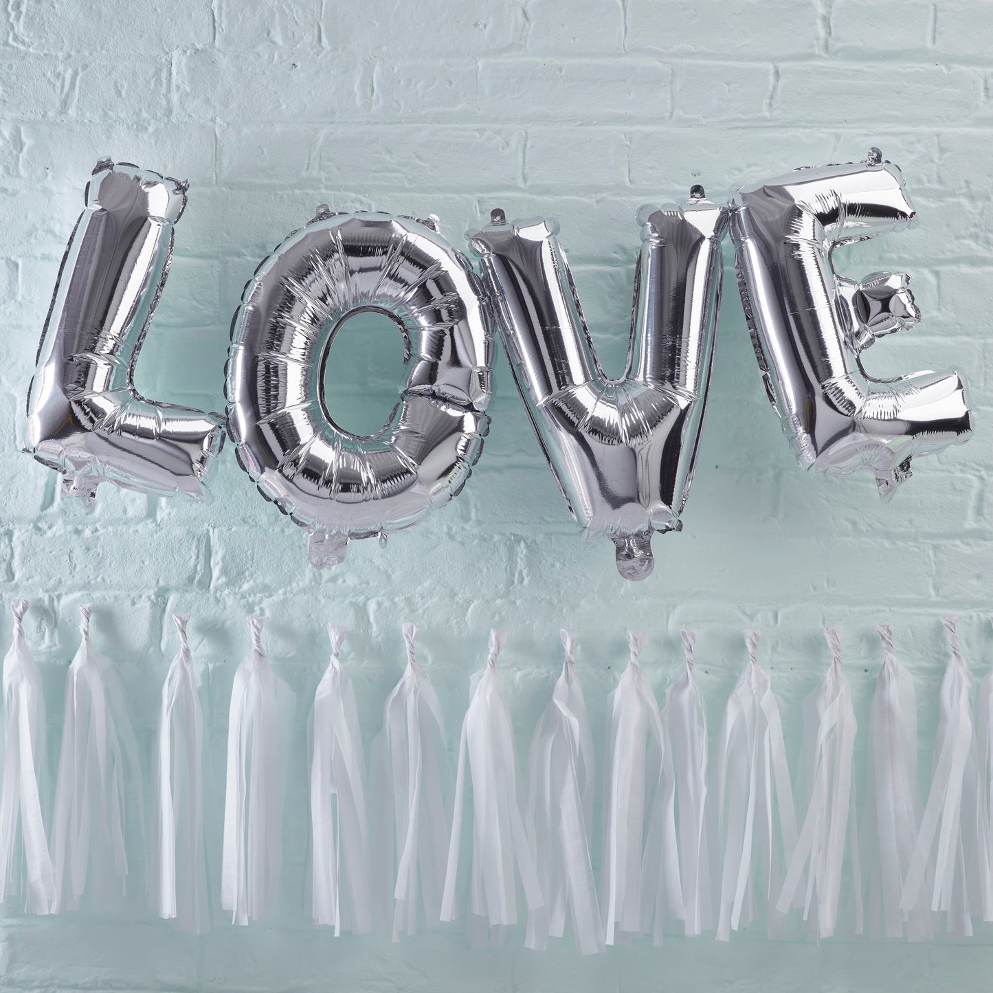 Silver Love Balloon Bunting - Pick & Mix