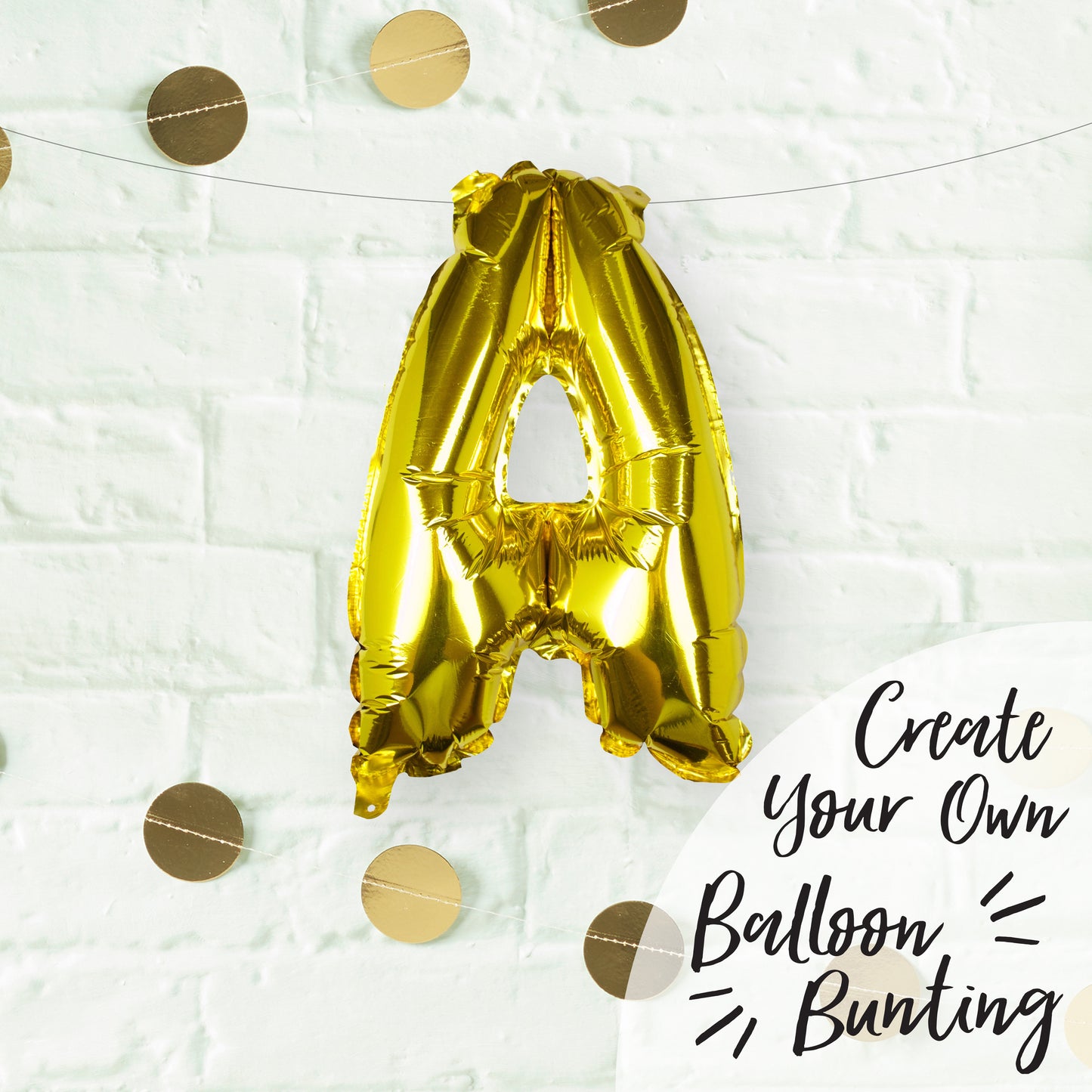 Gold Foil Letter Balloons