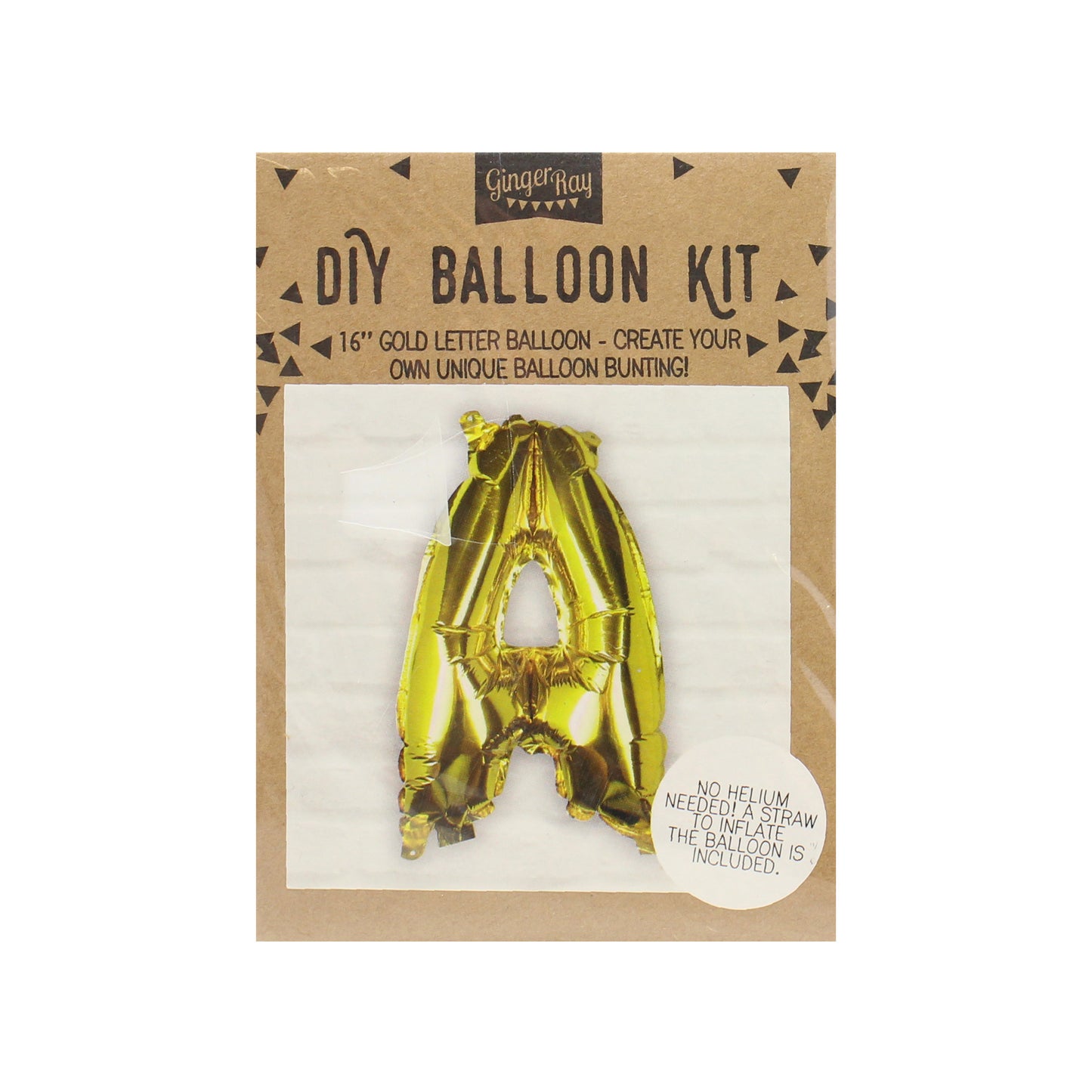 Gold Foil Letter Balloons