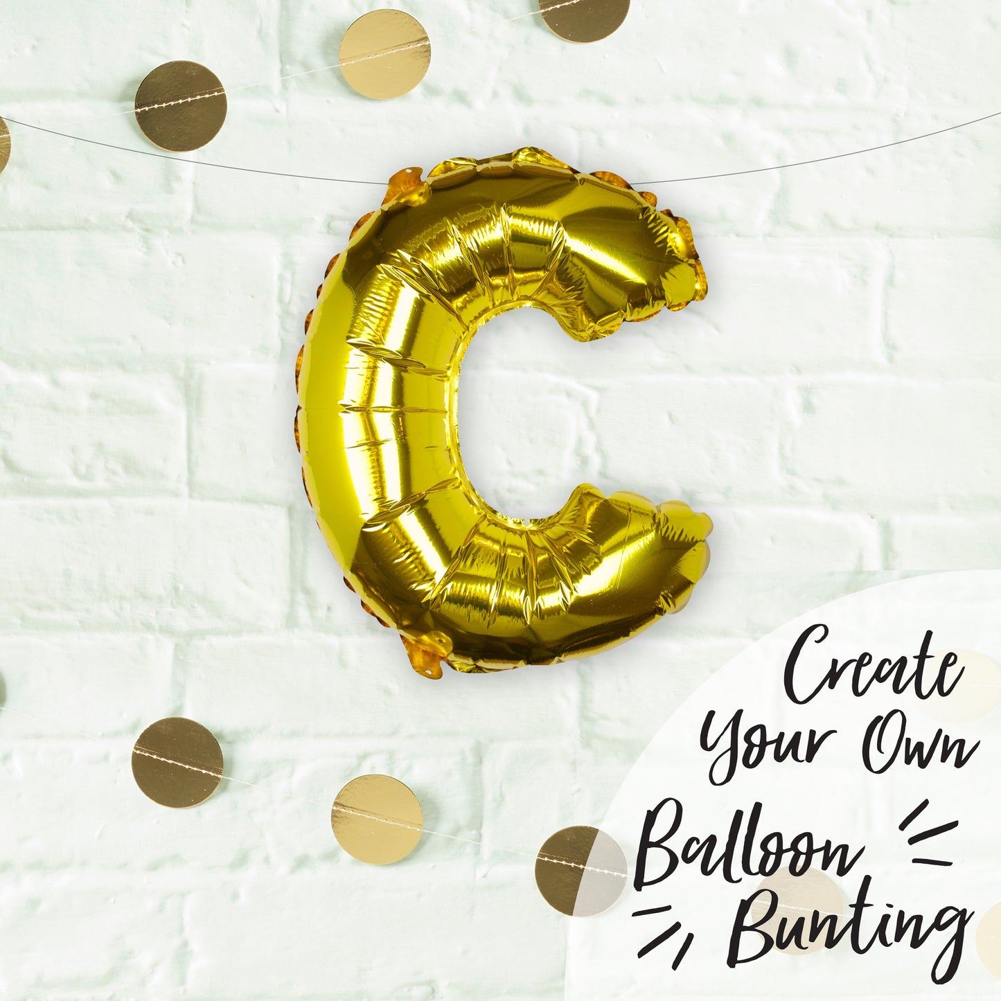 Gold Foil Letter Balloons