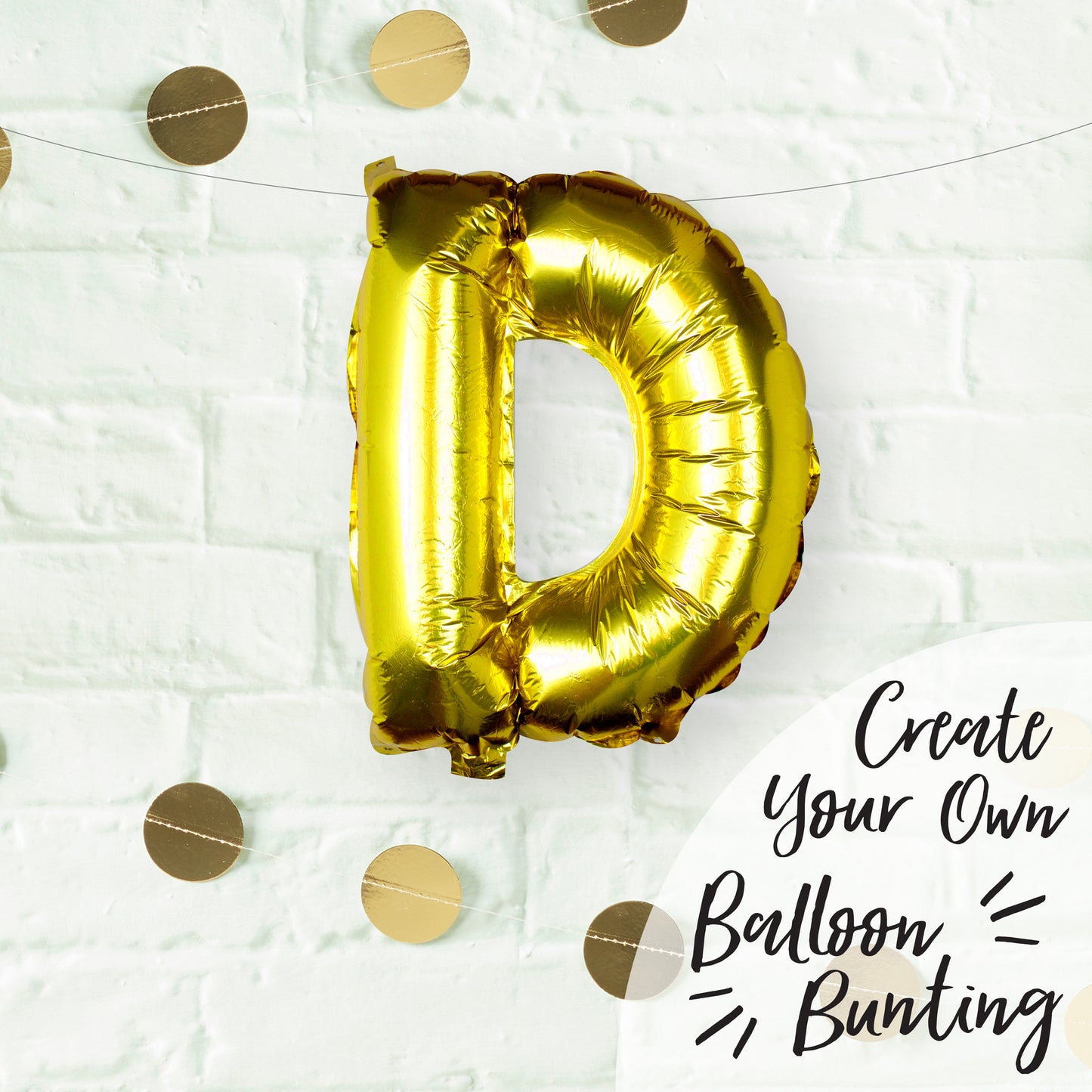 Gold Foil Letter Balloons