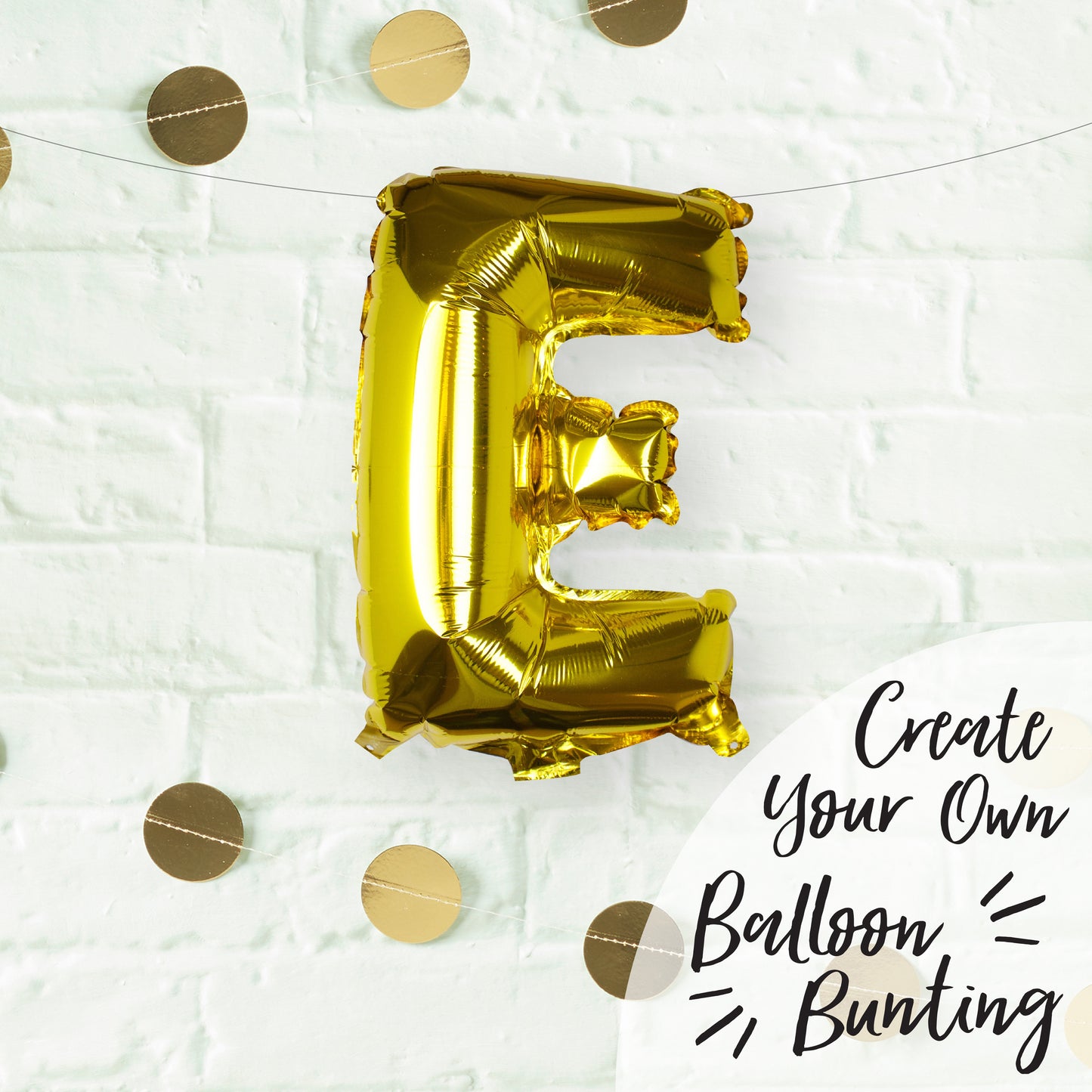 Gold Foil Letter Balloons