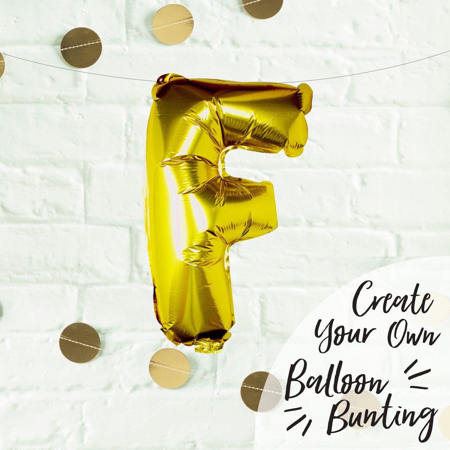 Gold Foil Letter Balloons