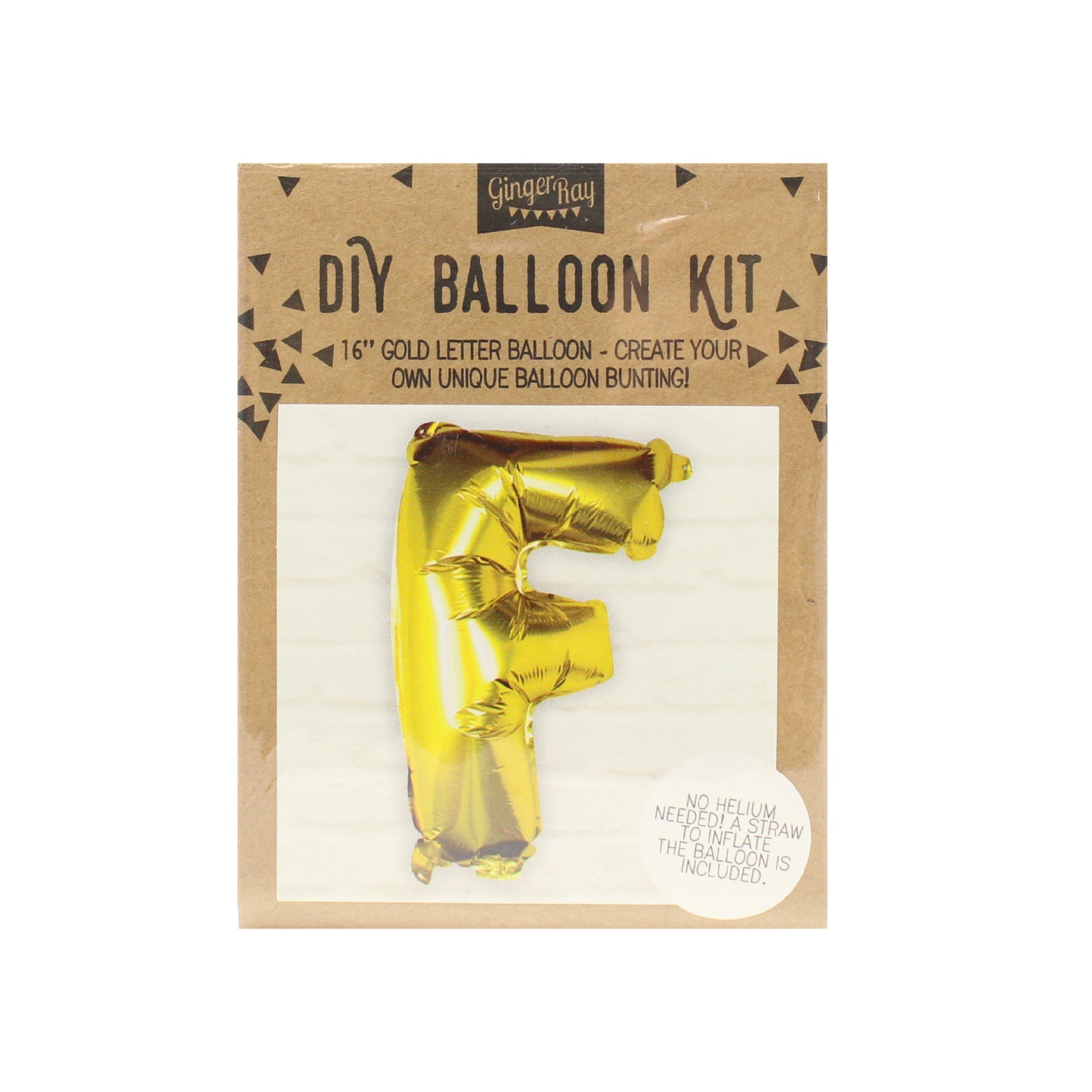 Gold Foil Letter Balloons