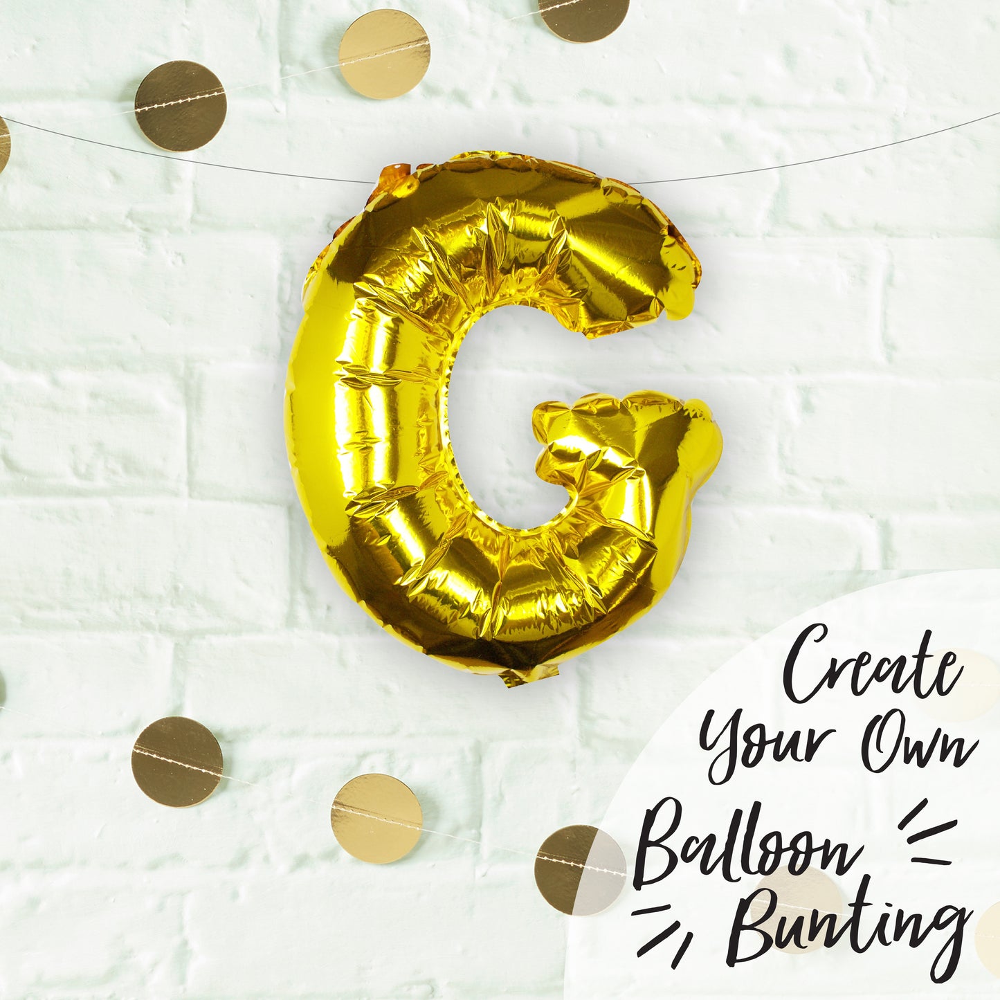 Gold Foil Letter Balloons