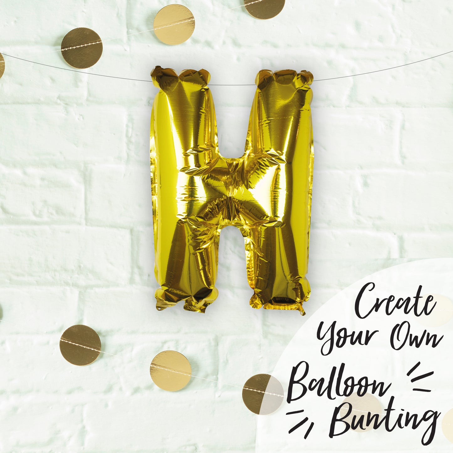 Gold Foil Letter Balloons