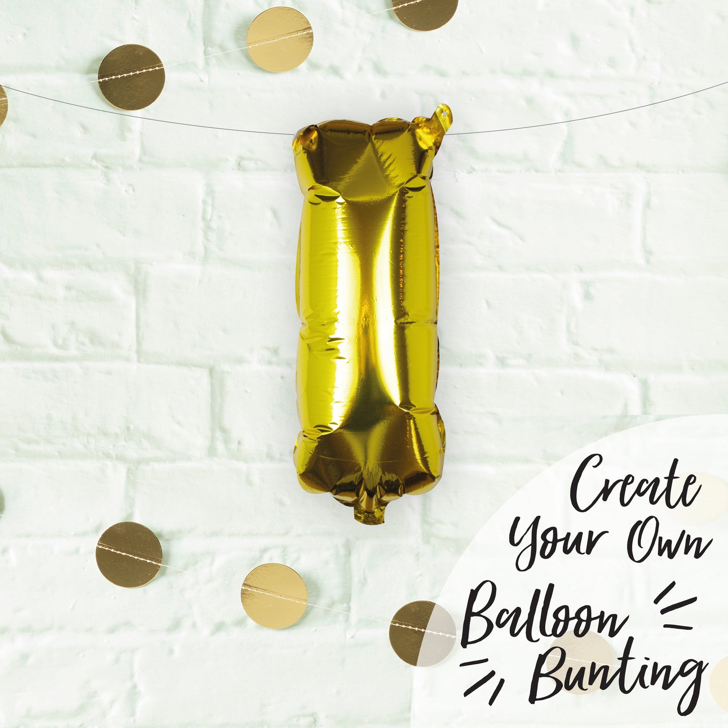 Gold Foil Letter Balloons