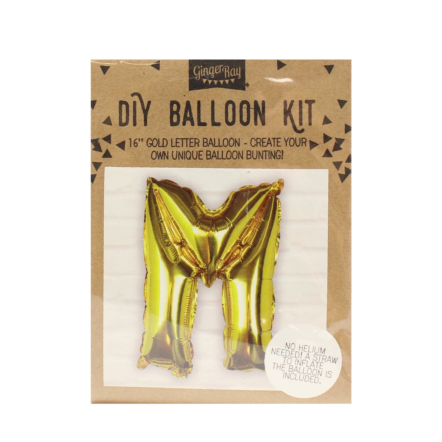 Gold Foil Letter Balloons