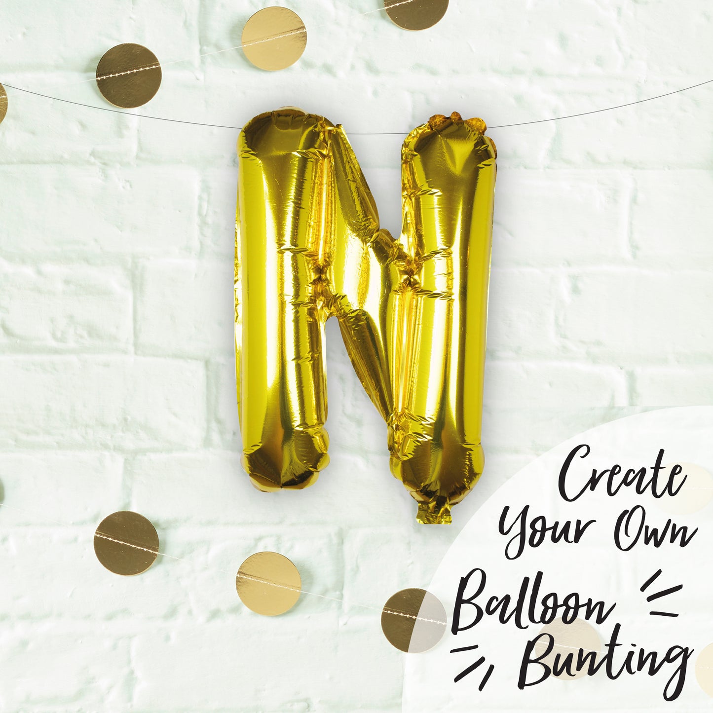 Gold Foil Letter Balloons