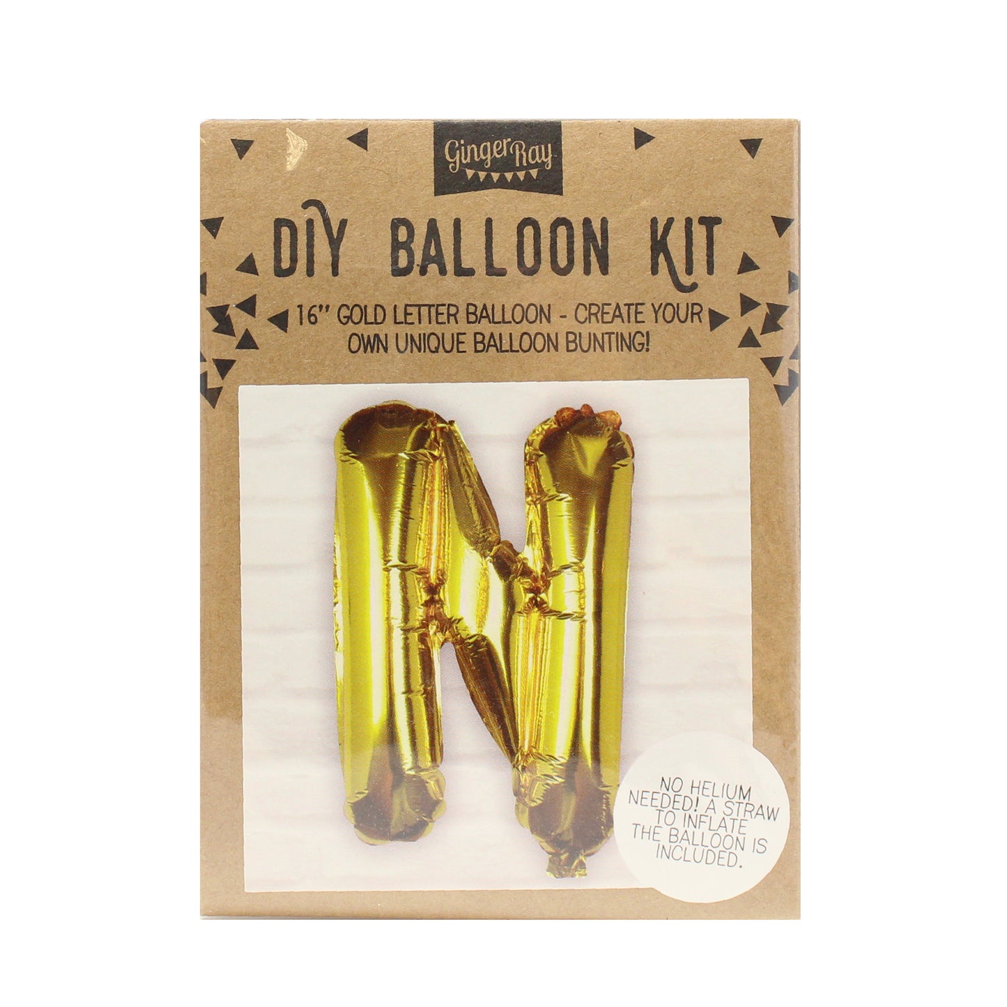Gold Foil Letter Balloons