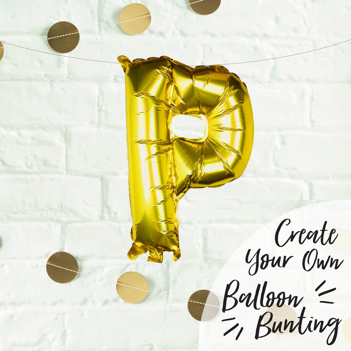 Gold Foil Letter Balloons