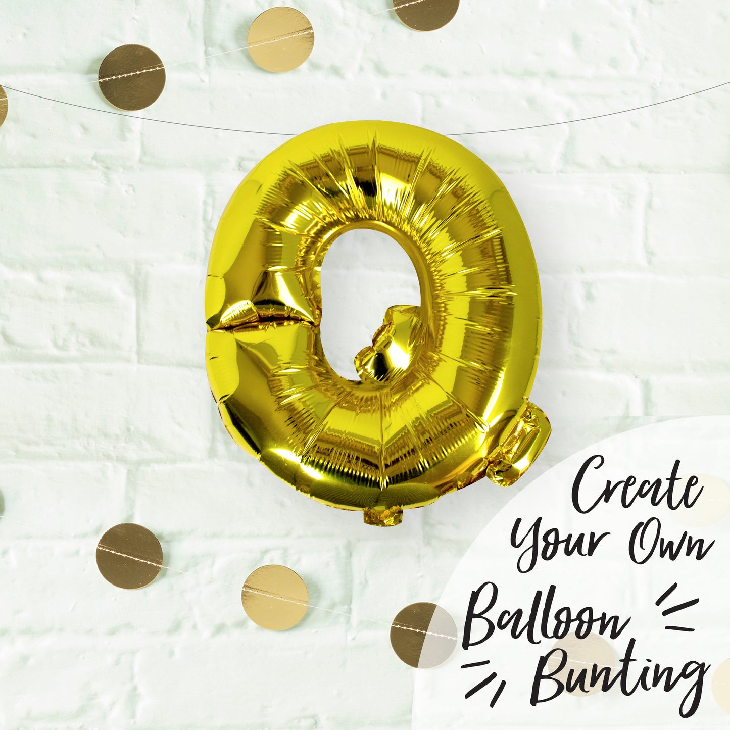 Gold Foil Letter Balloons