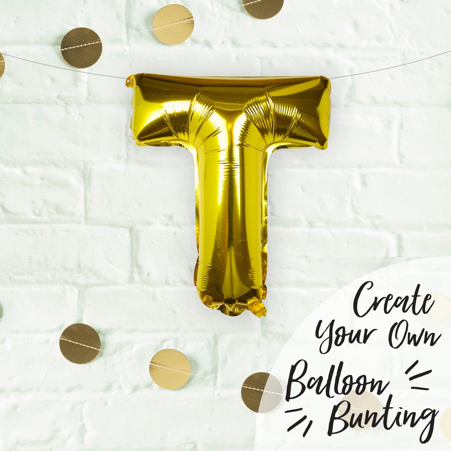 Gold Foil Letter Balloons