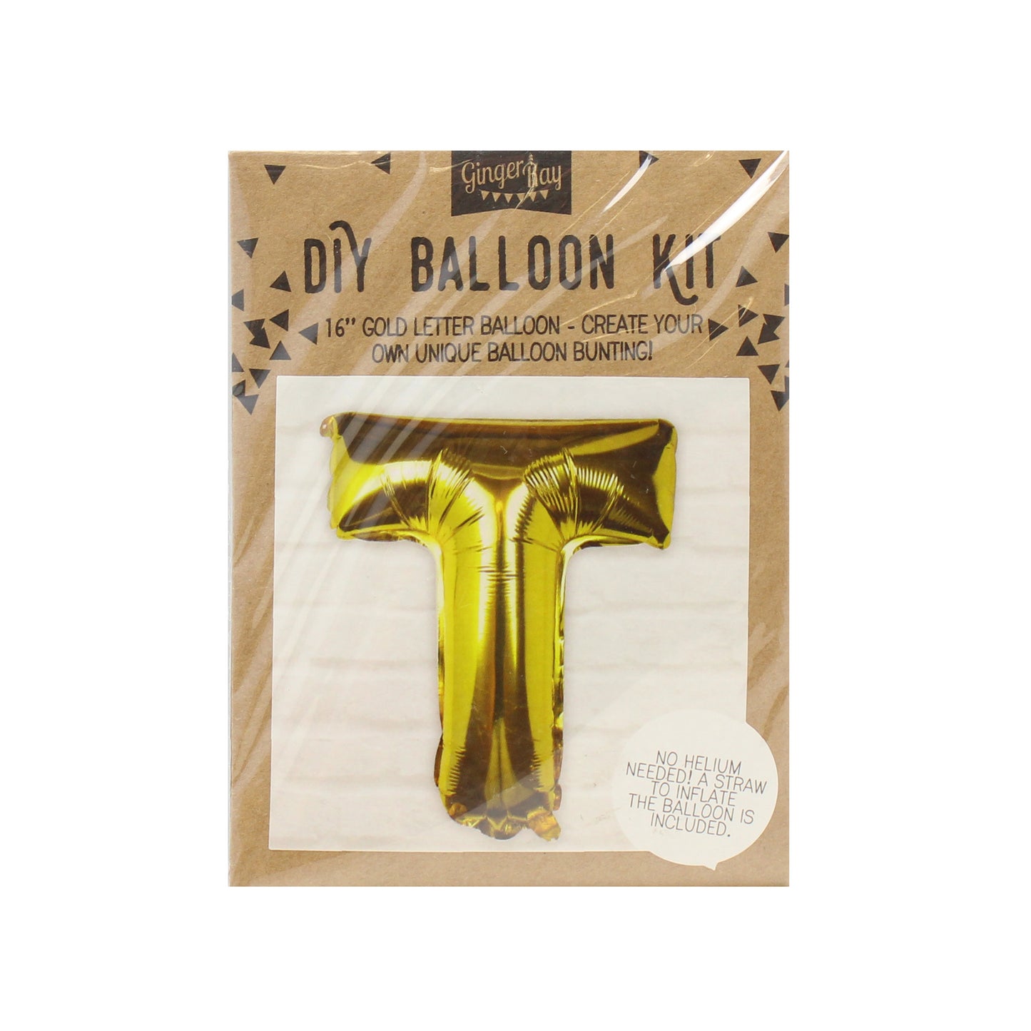 Gold Foil Letter Balloons