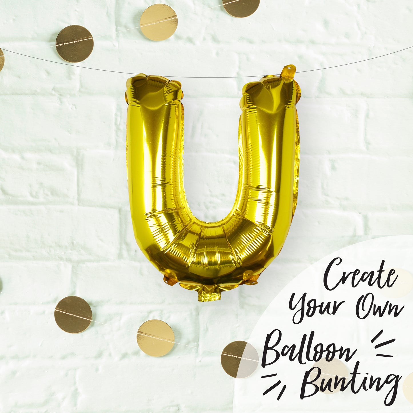 Gold Foil Letter Balloons