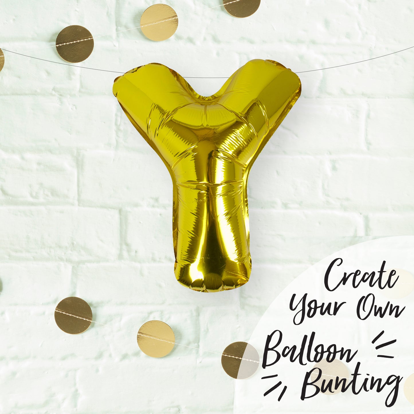 Gold Foil Letter Balloons