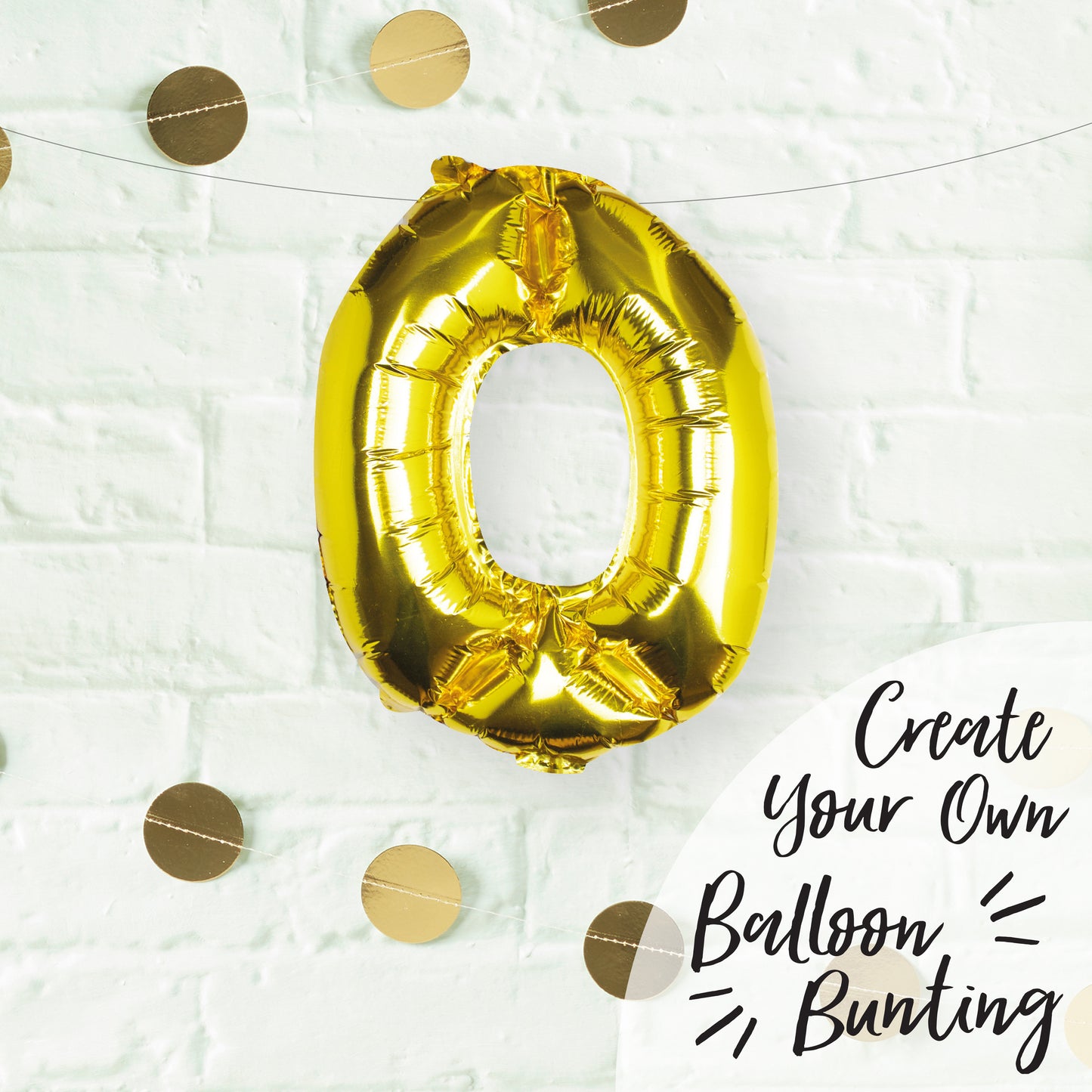 Gold Foil Number Balloon