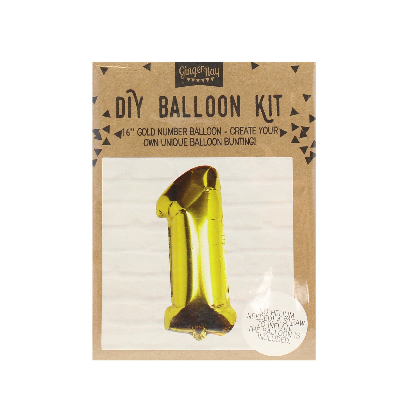 Gold Foil Number Balloon