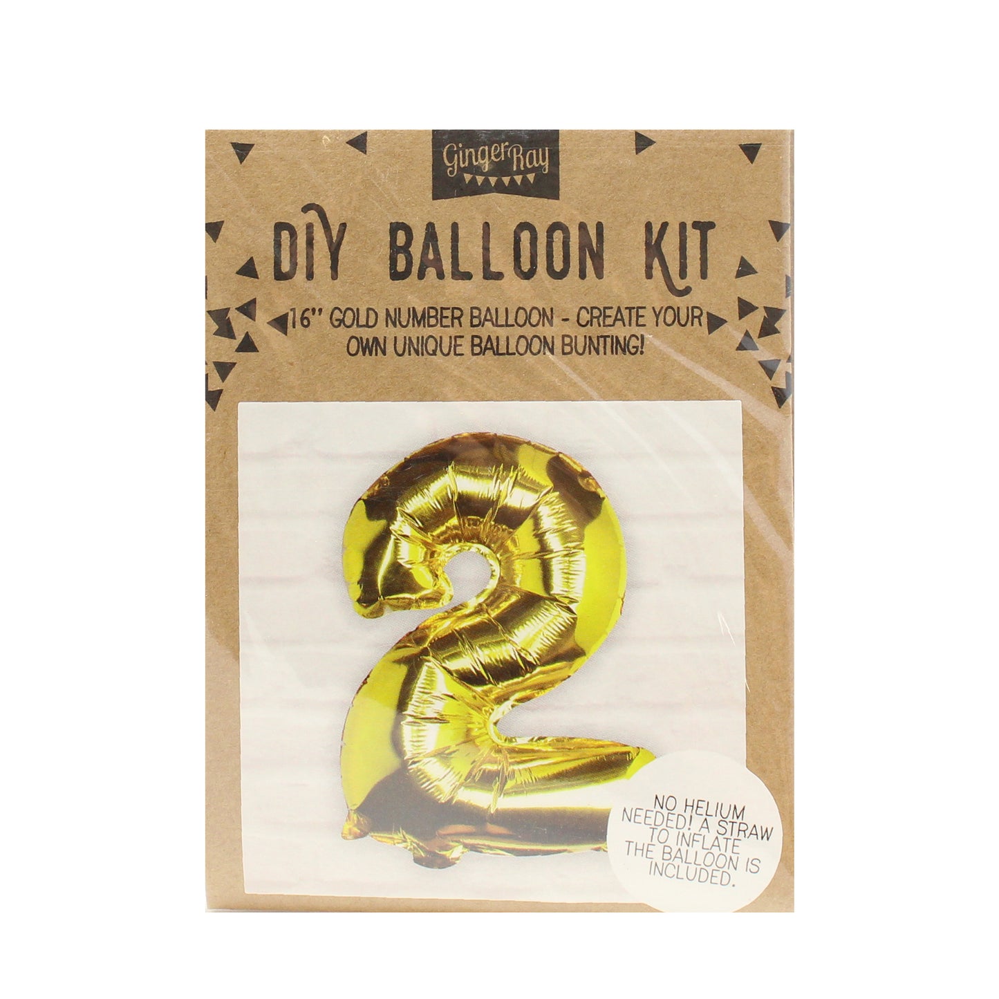 Gold Foil Number Balloon