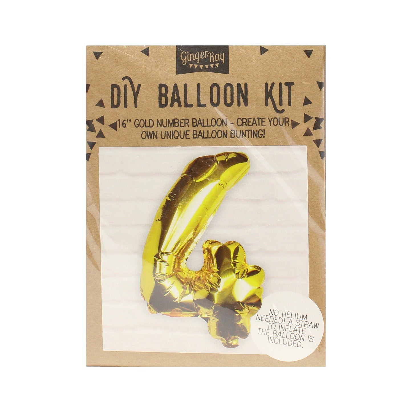Gold Foil Number Balloon