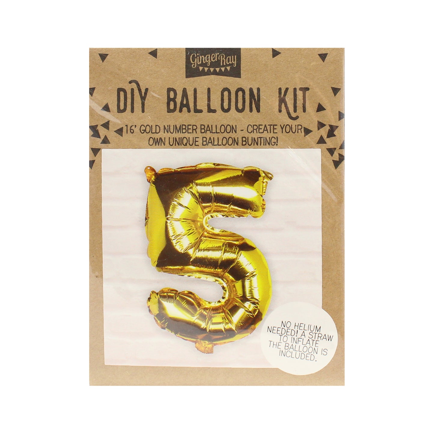 Gold Foil Number Balloon