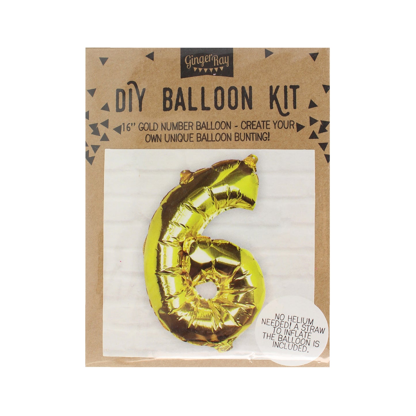 Gold Foil Number Balloon