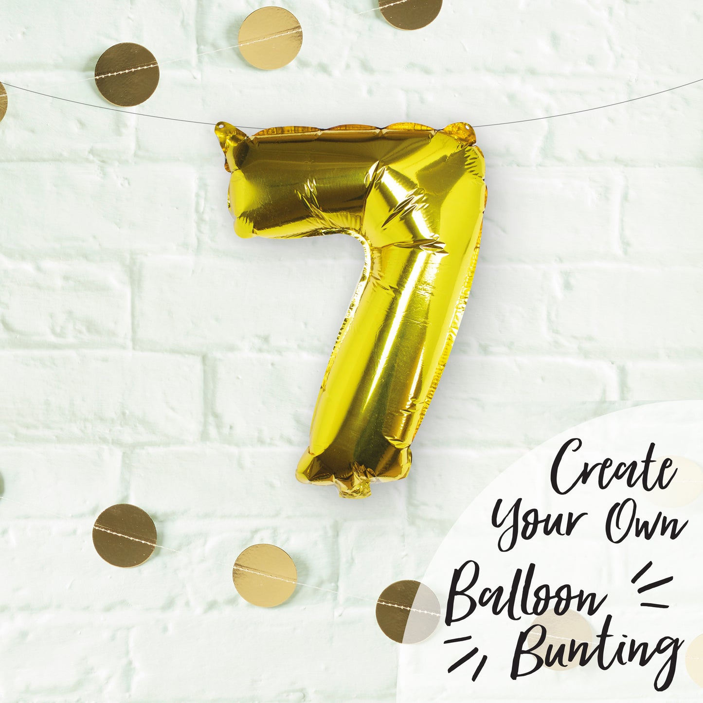 Gold Foil Number Balloon