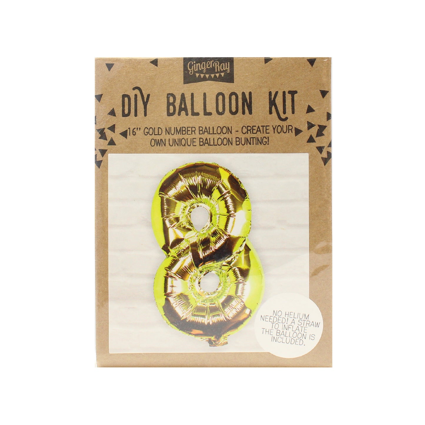 Gold Foil Number Balloon