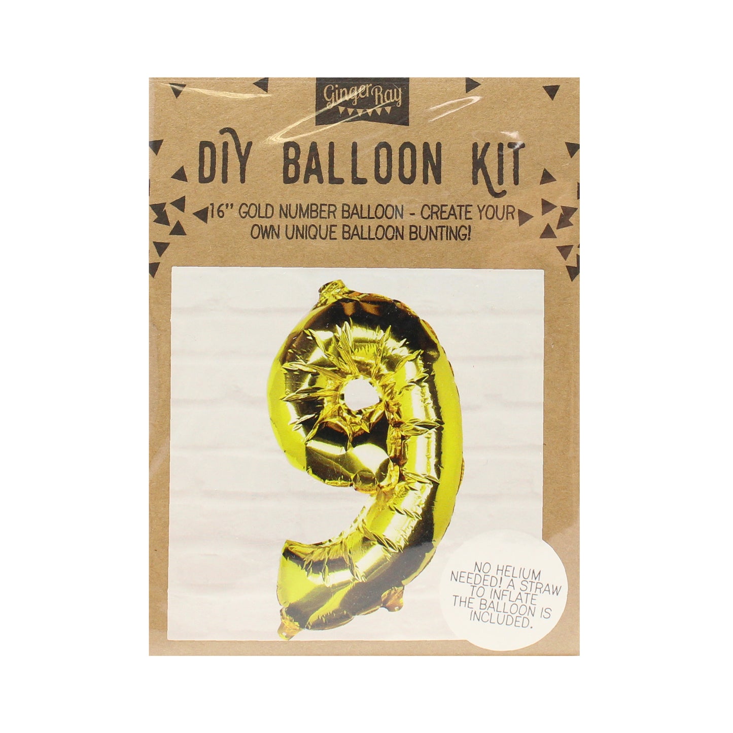 Gold Foil Number Balloon