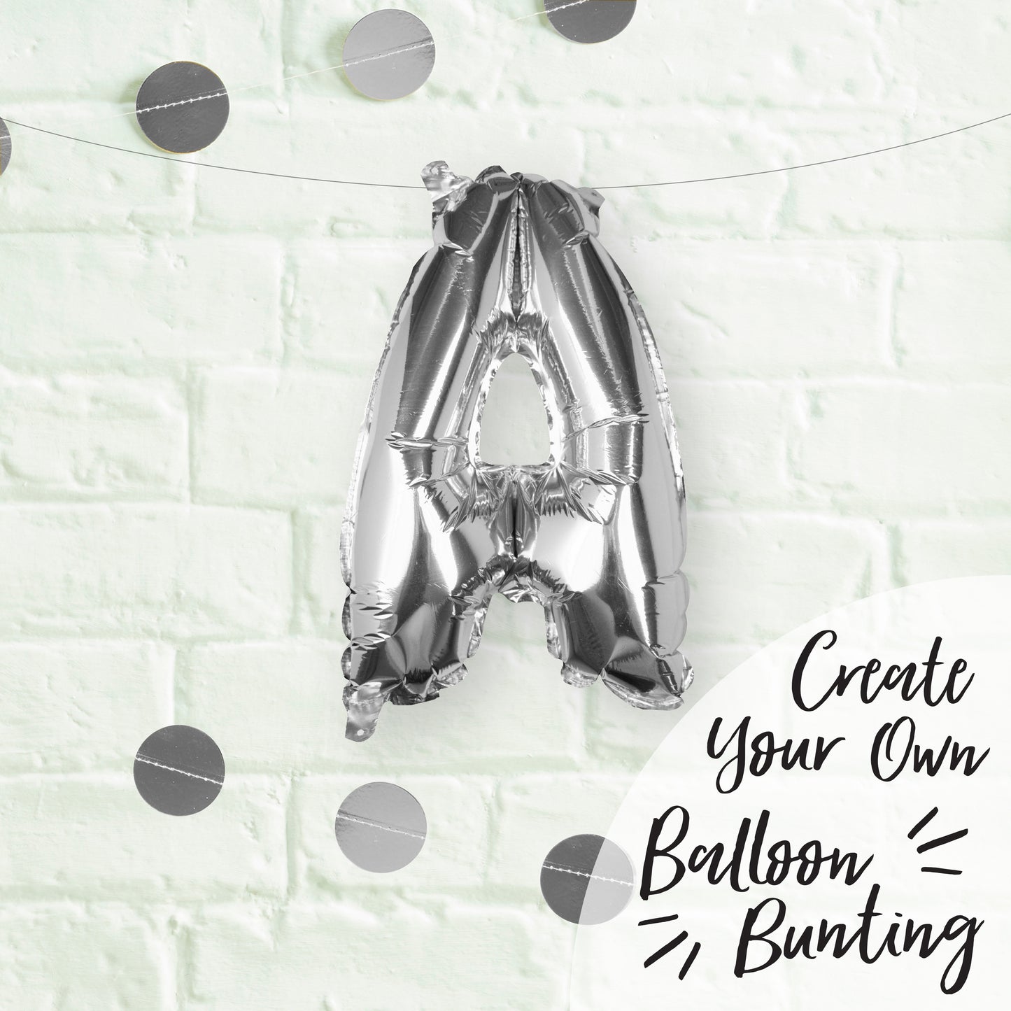 Silver Foil Letter Balloons