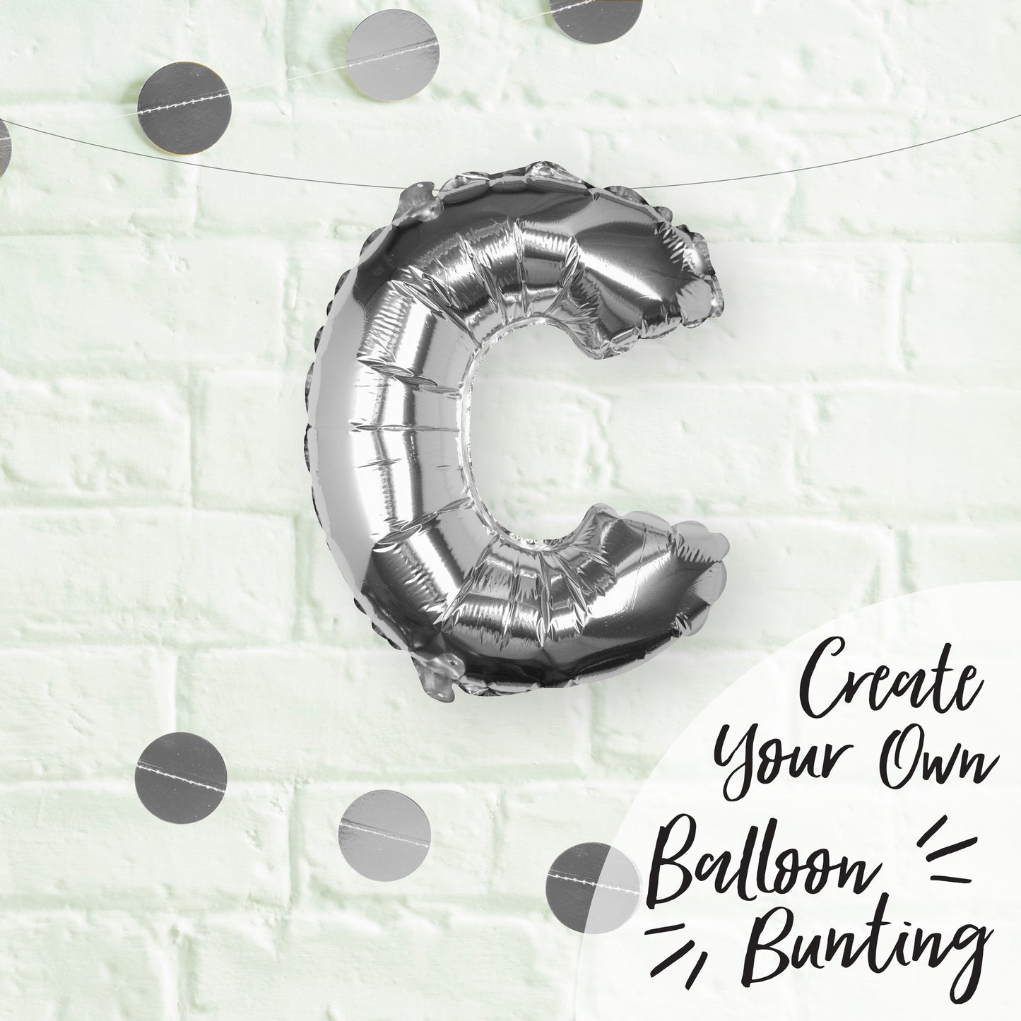 Silver Foil Letter Balloons